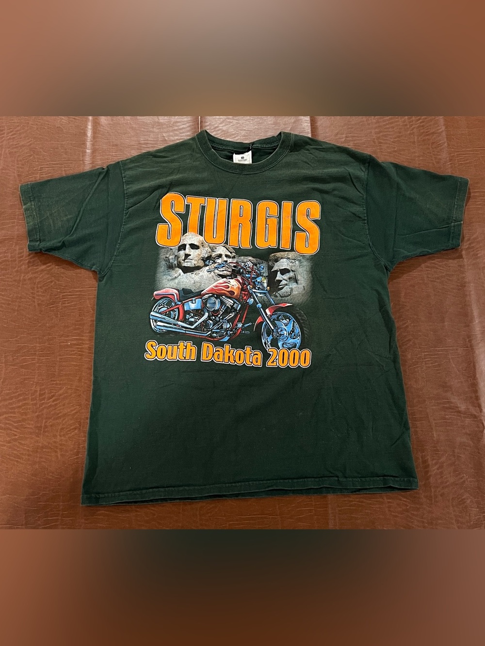 Vintage Sturgis 2000 Biker Shirt - Dual Sided - Size XL (Fit Large)